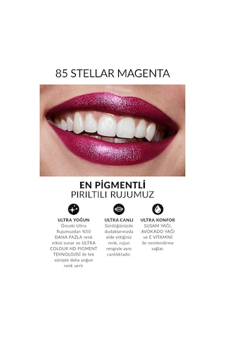 Avon Ultra Shimmer Pırıltılı Ruj Stellar Magenta