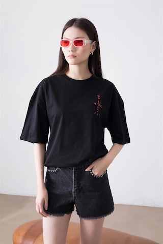 Tarzsokak Unisex Cactus Jack Bandana Siyah Tshirt Siyah