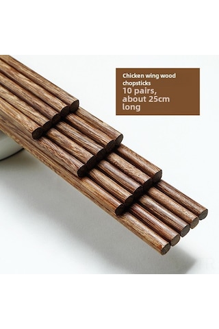 Teltree Aile İçin Doğal Ahşap Çubuklar - Sıcak Dayanıklı, Boyasız Ve Müslümsüz 10 Çift Paket Diğer