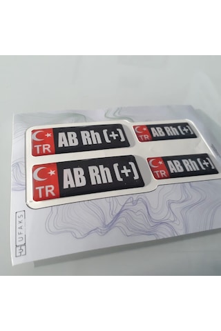 Kan Grubu Kask Set Damla Sticker Etiket