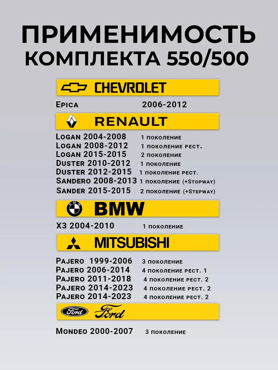 Rich Car Hibrtik Silindir Sileceklerin Frenk Levyesi 550/500 249982943