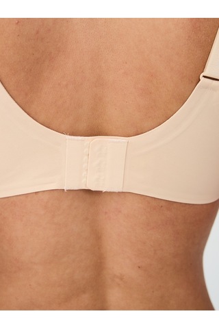 Alya Underwear Kadın Dikişsiz Sütyen Çıkarılabilir Yuvarlak Kaplı Lazer Kesim Görünmez Sütyen Siyah Ten Rengi