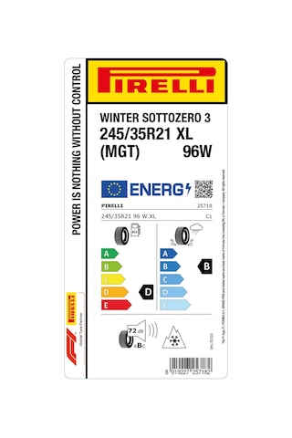 Pirelli 245/35 R21 96W XL Winter Sottozero 3 Mgt Kış Lastiği 2025