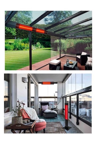 Ardonat Halogen Black 2000 W Dış Mekan Isıtıcı