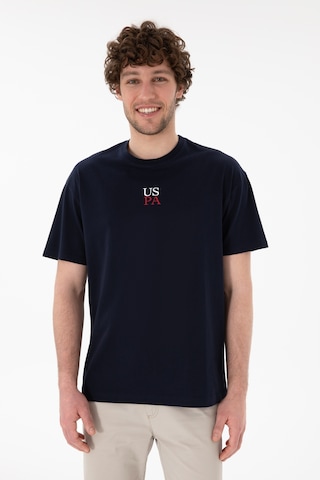 U.S. Polo Assn. Erkek Comfort Fit Bisiklet Yaka Lacivert Tişört 50306450-VR033