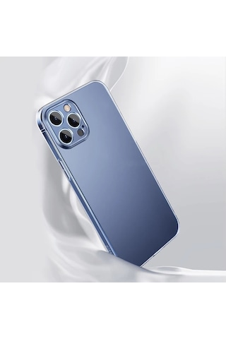 Baseus Simple Case iPhone Uyumlu 12 Pro Max 6.7 İnce Şeffaf Silikon Kılıf- 5775