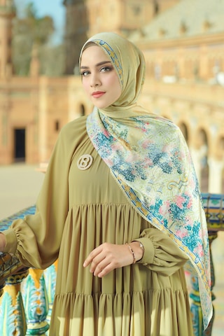 Buttonscarves Sevilla Saten Şal - Butter Sarı