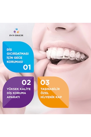 Diş Gıcırdatma Diş Sıkma Çene Sıkma Önleyici Bruksizm Gece Plağı
