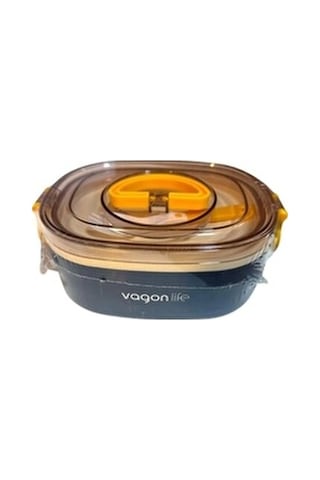 Paslanmaz Çelik Tek Bölmeli Yemek Kabı - Lunch Box Vgn-xc540 1000 Ml Çok Renkli