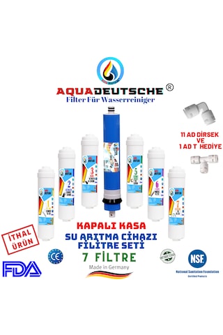 Kapalı Kasa 7 Filtre 14 Aşamalı Su Arıtma Cihazı Filtre Seti