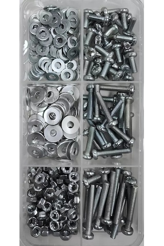 Krasimall M4 Filibusterslı Vidalı Somun Ve Pullu - 260 Adet 99069720