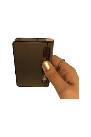 Çakmak Tabaka Kısa Sigara Çıkaran Çakmaklı Tabaka