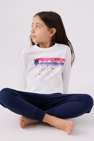 U.s. Polo Assn. Kız Çocuk Bej Pijama Takım 50299861-vr011 Bej