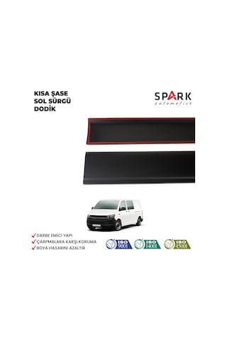 Volkswagen Transporter T6 2015-2020 Yıl Aralığı Uyumlu Kısa Şase Sol Sürgü Dodik Seti 11 Parça Siyah