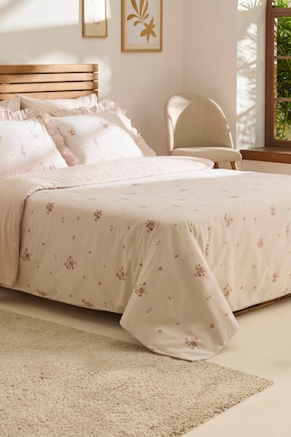 Kaşmir Home Levina %100 Pamuk Tek Kişilik Nevresim Takımı Rose