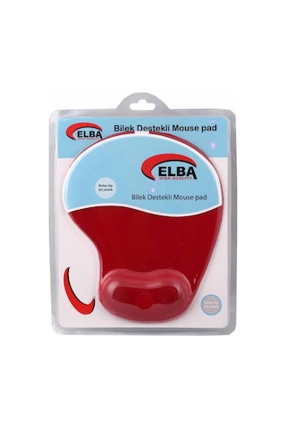Elba K06152 Kırmızı Bileklikli Jel Mousepad