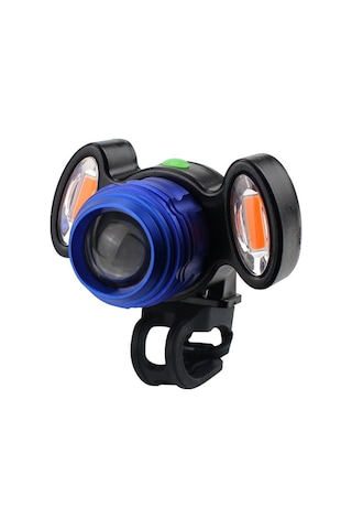 Hombey Çocuk Bisiklet Feneri, Xml T6 Led, 4 Modlu, Yakın-uzak Odaklanabilir, Şarj Edilebilir, Ipx6 Su Geçirmez, Mavi Mavi