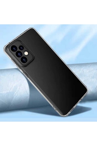 Samsung Uyumlu Galaxy A73 Kılıf Zore Kamera Korumalı Süper Silikon Kapak Renksiz