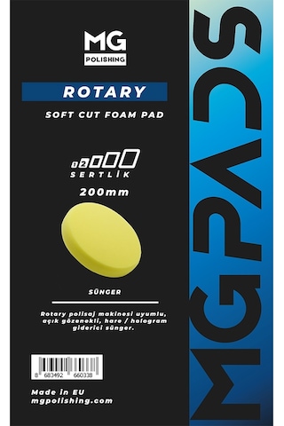 Mg Pads Rotary Hare/hologram Giderici Cila Süngeri Sarı - 200 M