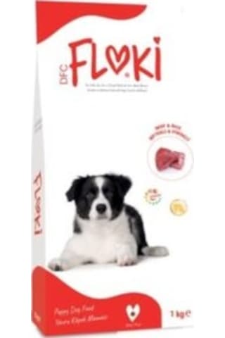 Floki Puppy Biftekli Pirinçli Yavru Köpek Maması 1 KG