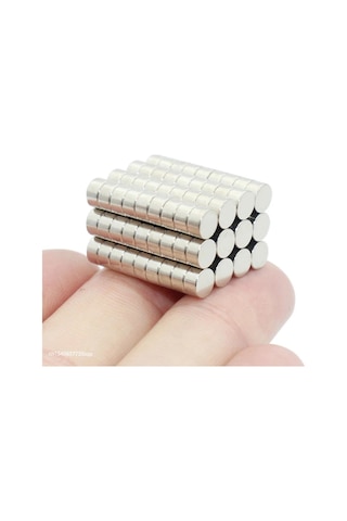 10 Adet - Yuvarlak Neodyum Mıknatıs, Çap: 5x3 Mm, Güçlü Magnet, N35 Kalite