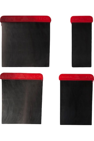 İzmir Fırça Oto Spatula Takımı - 5-8-10-12 X 12 Cm. - 4 Parça Set