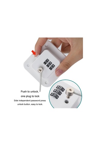 Sones Çocuk Emniyet Kilidi Deliksiz Pencere Sınırlayıcı Buzdolabı Çekmece Dolap Kombinasyon Kilidi, Özellikler: 2-bit Gri Çok Renkli