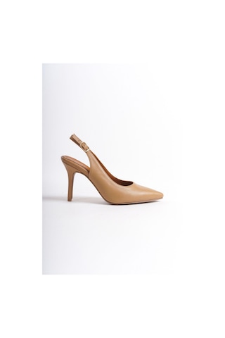 Mubiano Hakiki Deri Collection Kadın Topuklu Stiletto & Ayakkabı Nude -mcalm433-n Nude