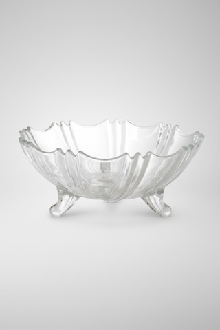 Cam Ayaklı Meyvelik 22x9 Cm Şık Sunumluk Dekoratif Tabak