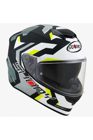 Suomy Stellar Kask Swıft Mat Beyaz Sarı