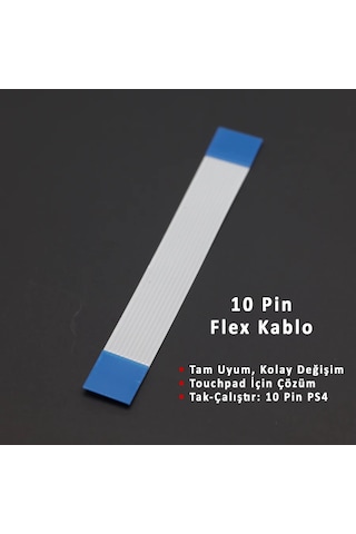 Ps4 10 Pin Flex Touchpad Kablosu Tüm Modeller Uyumlu Playstation 4 Kol Yedek Parça