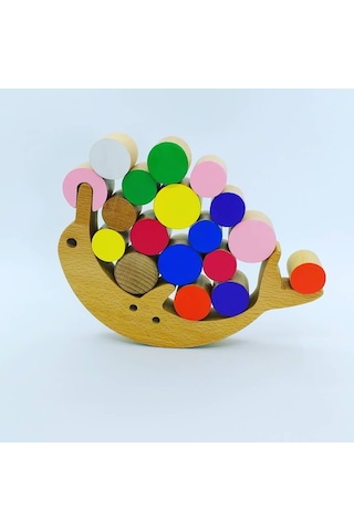 Moccotoys Masif Ahşap Montessori Yunus Denge Gökkuşağı