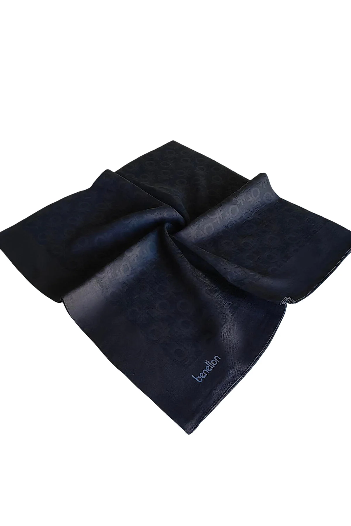 United Colors Of Benetton Benetton Elegante Monogram Eşarp 1024 Siyah