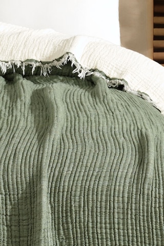 Varol 5 Katlı %100 Pamuk Müslin Yatak Örtüsü 230x240 Cm Yesıl/cıftkısılık Yeşil