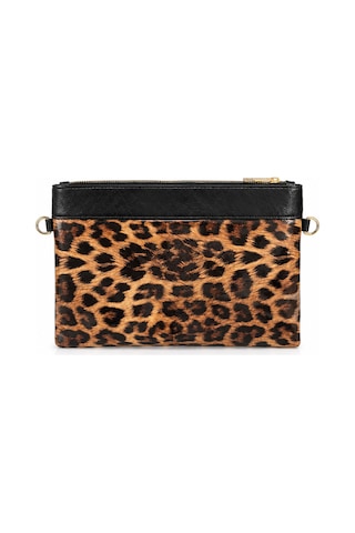 Sanmorris Kadın Suni Deri Ayarlanabilir Çapraz Ve El Askılı Portföy, Clutch Çanta S-1360 Leopar Desenli