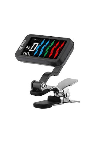Cherub Wst-905lı Flow Tune Şarj Edilebilir Tuner Metal Klips Yüksek Hassasiyet Usb Şarj
