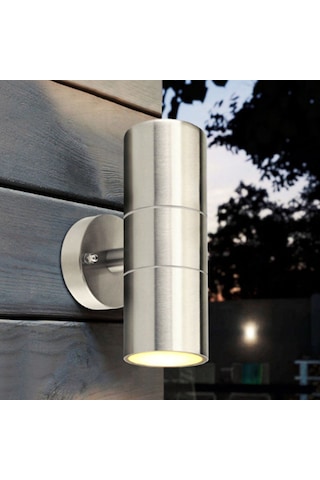 Maxled Gu10 Duylu Saten Çift Yönlü Silindir Bahçe Aplik Mx-2072 Diğer