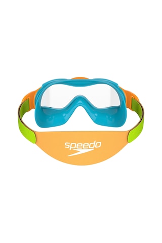 Speedo Sea Squad Mask Çocuk Yüzücü Gözlüğü Renkli Mavi - Yeşil