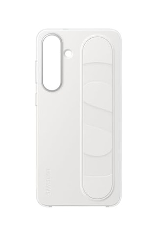 Galaxy Uyumlu S25 Fe Standlı Kordonlu Silikon Kılıf, Beyaz