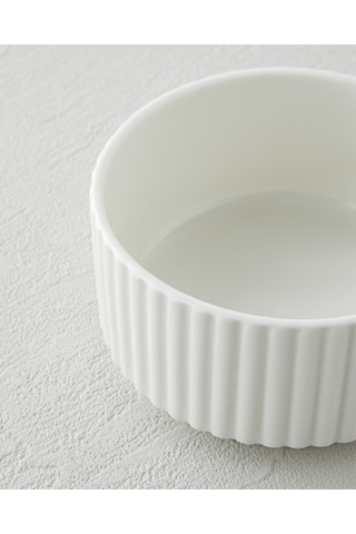 English Home Lunara Porselen Çerezlik 10 Cm Beyaz Beyaz
