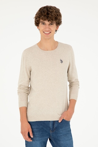 U.S. Polo Assn. U.s. Polo Assn. Erkek Taş Melanj Kazak /triko 50293505-vr225 Tas Melanj
