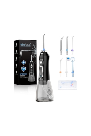 H2ofloss Ağız Duşu, 6 Başlıklı, 5 Modlu, 300 Ml, Ipx7, Diş Taşı Temizliği
