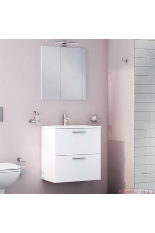 VitrA Mia Banyo Dolabı Seti 60 Cm Parlak Beyaz 75021 Beyaz