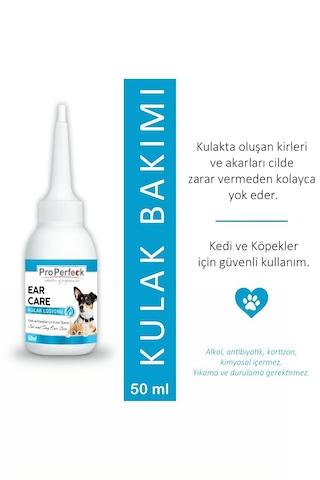 Biolife Pro Perfeck Kedi Ve Köpek Kulak Temizleme Losyonu 50 Ml