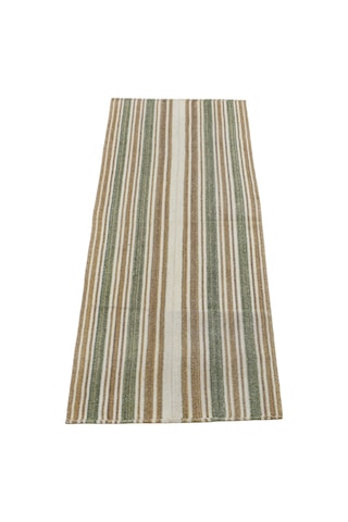 Zehra Abla Halı Yeni El Dokuma Nadir Ak Pamuklu Yörük Yün Yolluk Kilim 6718 Çok Renkli