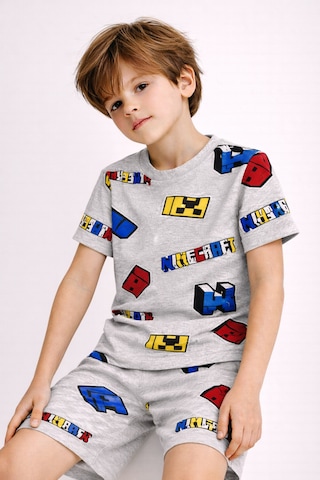 Beka Kids Erkek Çocuk Kısa Kollu Bisiklet Yaka Desenli Pijama Takımı Alt-üst Takım Çok Renkli