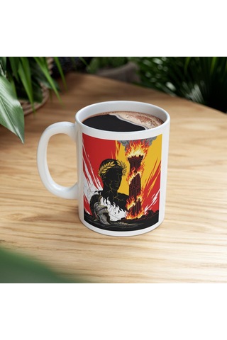 Roma İmparatorluğu Kupa Bardak Sezar Ve Tarih Tasarımlı Özel Kupa Bardak Hediyesi Beyaz