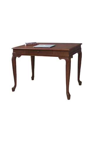 Wooding 100 Cm Çekmeceli Masif Ceviz Çalışma Masası Ceviz
