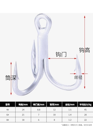 10 Adet 4 6 8 Siyah Balıkçılık Kanca Yüksek Karbonlu Çelik Tiz Olta Takımı Viraj Tiz Bas 8 -10pcs