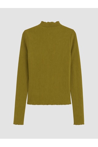 Lcw Modest Yeşil Dik Yaka Kadın Fitilli Body